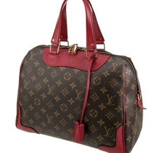 Louis Vuitton Pallas Monogram Tote – Cerise Red – Authentic (SD5104)